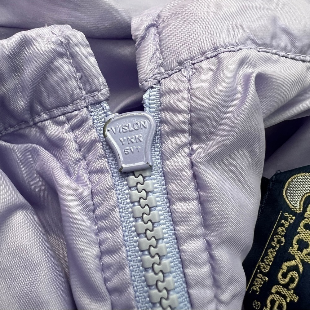 1980s Vintage Pastel Purple Zip Up Jacket - Picture 13 of 13